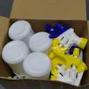 Eccliy 12 Pcs 16 Oz Plastic Spray Bottle, Adjustable Empty Reusable Sprayer for Cleaning, Planting, Water, Bathroom and Kitchen, BBQ, Commercial and Residential (Original,Blue,Yellow)