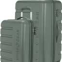 SwissGear 7366 Signature Hardside Expandable Luggage with Spinner Wheels, TSA Lock, Cup-Holder, Olive, 2-Piece Set (19/27)