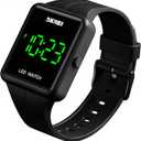 Gosasa Large Face LED Digital Watch Date Time 3Bar Waterproof Wristwatch Men Women Sports Watches