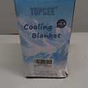 Topcee Cooling Blanket for Night Sweats Absorbs Heat to Keep Adults, Children Cool on Warm Nights, Q-Max 0.5 Cooling Blankets for Hot Sleepers, Lightweight Sofa Throw Blanket (50"x70")