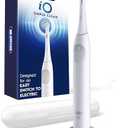 Oral-B iO Simple Clean Rechargeable Electric Powered Toothbrush, Pure White with 1 Gentle Care Brush Head and 1 White Travel Case - Automatic Pressure Sensor to Protect Gums - 3 Modes -2 Min Timer