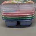 Bento Box Adult Lunch Box 4 Pack Lunch Containers 4-Compartment Reusable Food Storage Snack Containers Dishwasher Safe Stackable for Work & Travel