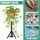 2PCS Adjustable Universal Plant Risers for Pots Inside, Pot Fillers for Planters, Planter Inserts for Large Pots,Planter Lift Insert for Tall Square Round Taper Planter with 14-22" Rise & 7.8-12.6"Top