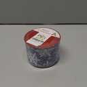 MEEDEE White Snowflake Denim Ribbon 2.5 Inch Christmas Wired Ribbons 10 Yards Rustic Snowflake Ribbons Denim Gift Wrap Ribbon for Christmas Tree Decoration, Topper Bow