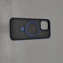 TORRAS Magnetic Ostand for iPhone 15 Pro Max Case, [Military Grade Drop Tested] [Compatible with MagSafe][Build-in Kickstand] Translucent Slim Soft Edge Anti-Fingerprint 6.7" 2023, Blue Titanium