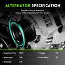 11034N New Alternator Replacement for Toyota 2004-2006 Camry, 04-07 Highlander, 04-08 Solara, L4 2.4L, 2005-2010 Scion TC, 11034 9664219-388 104210-3890 104210-5330 9664219-533 400-52124