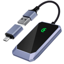 TERUNSOUl Wireless CarPlay Adapter for Apple iPhone, Convert Wired CarPlay to Wireless, PlugandPlay, Stable Connection Compatible with OEM Wired CarPlay Vehicles & iOS 10+