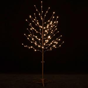 TYBEEU 4ft Star Light Tree with 128 Warm White LEDs, Dimmable, Ideal for Indoor & Outdoor Holiday Decor, Home, Garden, Wedding & Party
