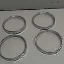 Front Headlight Bezel Door Ring Compatible with 1958-1972 Chevy Chevrolet Impala Chevelle El Camino 1966-1970 Pontiac GTO LeMans Tempest Steel Front Lamp Headlamp Trim Chrome Silvery 4 PCS