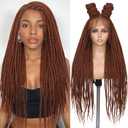100% HANDMADE The Dreads Wig for Black Women and Men Is Made with Soft Double Full Lace,100% Handmade SE Dreadlocks, the Dreadlocks of the Faux Locs Wig Are All Installed by Hand.