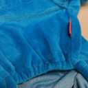 SELMAI Dog Jumpsuit Hoodie Sweatshirt Dog Fleece Sweater Coat Small Pet Clothes Rhinestone Crown Blue M (M (back: 11.0inch, chest: 17.5inch))