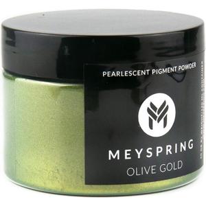 MEYSPRING Olive Gold Epoxy Resin Green Pigment - 50 Grams - Green Mica Powder for Epoxy Resin, UV Resin and Resin Art - Color Shifting Pigment