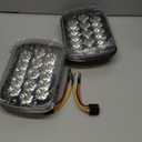 H6054 Led Headlights, Compatible with Chevy Express Cargo Van 1500 2500 3500 Truck Nissan Pickup Hardbody 240SX D21 NX Ford E250 E350 Jeep XJ YJ Black Pair 5X7 7X6 Inch Led Headlight Hi/Lo Sealed Beam