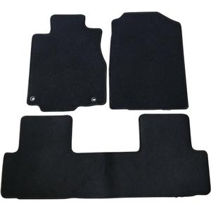 Floor Mats Compatible with 2012-2016 Honda CRV Black Nylon Front Rear Flooring Protection Interior Carpets 3PC by IKON MOTORSPORTS, 2013 2014 2015
