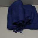 100% Natural Pure Silk Scarf, Solid Color Plain Scarves Soft Winter, Navy Blue