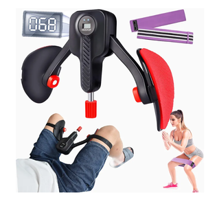 Husyop Thigh Master 0-110 lbs Adjustable Resistance Inner Thigh Exerciser, Thigh Trainer Pro, Pelvic Floor Exerciser Kegel Trainer Thigh Toner Hip Trainer for Women Men (Black)