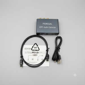192KHz HDMI ARC Audio Extractor with Optical Cable ARC Converter HDMI ARC to Optical TOSLINK SPDIF Coaxial, RCA+3.5mm Jack L/R Stereo, Audio Splitter for HDTV to Soundbar Amplifier Speakers headphones