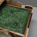 Universal 1.2m Bamboo Planter Base with 20 Pre-Cut Holes - Fits All Major Artificial Bamboo Brands & Our Own - Sturdy Wood Trough for Indoor/Outdoor Privacy Screen Setup