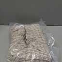 Americanflat 50x60 Throw Blanket - Soft and Breathable Cotton Throw Blanket for Couch, Bed, Chair - Decorative Blankets Perfect for Home, Office, or Outdoor Use - Cream and Beige Houndstooth Design