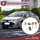 No.6905702130/6905102090/69051-02090 Ignition Lock Cylinder for Toyota Corolla 1.8L L4 2003-2008 Ignition Switch Cylinder Lock without Chip 1 Set