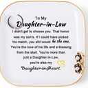 Piudee Daughter in Law Gifts from Mother in Law - Jewelry Dish Ring Trinket Dish for Daughter in Law Birthday Valentines Mother's Day Christmas Wedding Gift for Daughter in Law
