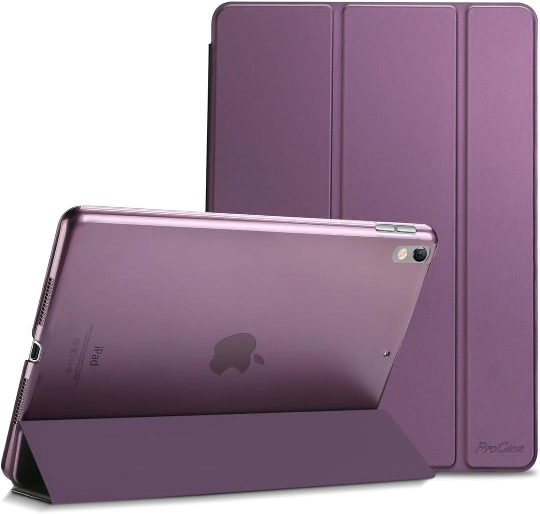ProCase Smart Casefor 10.5 iPad Air 3rd Generation 2019 / iPad Pro 2017, Slim Stand Cover with Translucent Frosted Back for iPad Air 3 -Purple