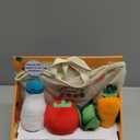 Melissa & Doug Multi-Sensory Market Basket Fill & Spill Infant Toy - Play Food Menus, Pretend Play Grocery Toys, Sorting And Stacking Toys, Multi-Sensory Toys For Infants And Toddlers Ages 1+