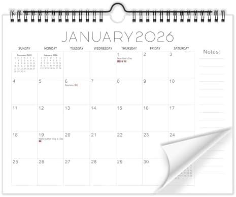 FZD 2026 Wall Calendar – 18-Month Planner from January 2026 to June 2027, Stylish Monthly Planner for Home & Office Use, Pack Of 3