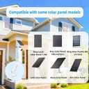 2-in-1 Pole and Wall Mount for Cameras and Solar Panels, Wall Mount Compatible for Ring, Blink, Eufy, Arlo, Wyze, etc Solar Panel and Cam, Universal 1/4 Inch Screw, Adjustable Angle