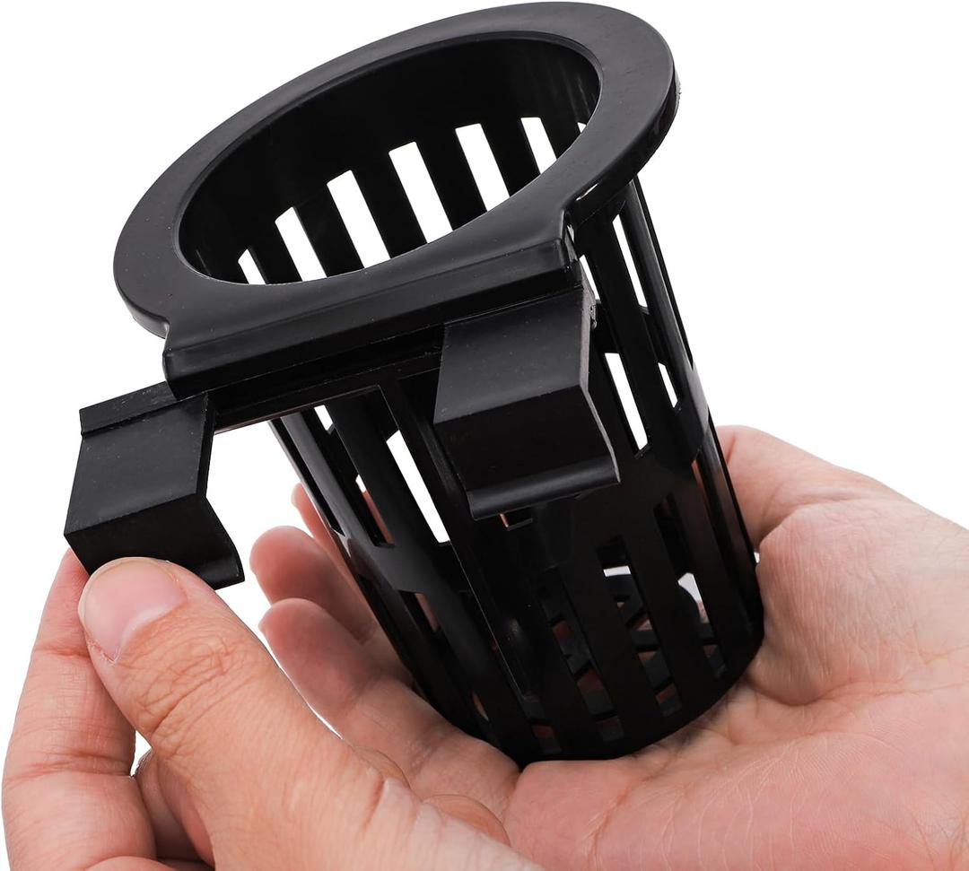 Baderke   6 Pack Aquarium Plant Holder Hanging Aquarium Planter Cup with Extension Hooks for Fish Tank Aquatic Plants Decorations