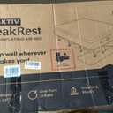 Oaktiv Queen Air Mattress with Frame, Self Inflating/Deflating Bed for Adults - PeakRest Blow Up Bed, Camping Cot with Mattress for Adults - Portable Queen with Travel Rolling Case on Wheels, Queen With Black Bag