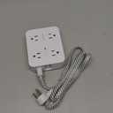 Surge Protector Power Strip - HANYCONY 8 Outlets 4 USB (2 USB C) Charging Ports, Multi Plug Outlet Extender, 5Ft Braided Extension Cord, Flat Plug Wall Mount Desk Charging Station for Home Office ETL