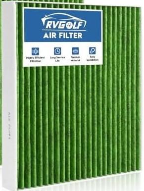 RVgolf 1Pc Cabin Air Filter with Activated Carbon for Hyundai Palisade 2020 2021 2022 2023 2024 2025 Cabin Filter for Car Replacement for 97133-S8000 CF12936 Automotive Accessories