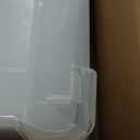 IRIS USA 72 Qt Stackable Plastic Storage Bins with Lids, 4 Pack - BPA-Free, Made in USA - See-Through Organizing Solution, Latches, Durable Nestable Containers, Secure Pull Handle - Clear/White