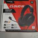 HyperX Cloud III  Wired Gaming Headset, PC, PS5, Xbox Series X|S, Angled 53mm Drivers, DTS Spatial Audio, Memory Foam, Durable Frame, Ultra-Clear 10mm Mic, USB-C, USB-A, 3.5mm  Black