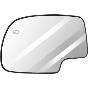 ECCPP Exterior Mirror Driver Side(LH) fit for Chevy Avalanche Suburban Silverado Tahoe for GMC Sierra Hybrid Classic Yukon Power Heated Left Side Replacement Mirror Glass