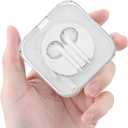 pzoz Earbuds Case Compatible for Apple iPhone/iPad/iPods EarPods, Earphones Cord Organizer Cover Wired Manager Holder Wrap Winder Mini Storage Carrying Cable Management (Earbuds)