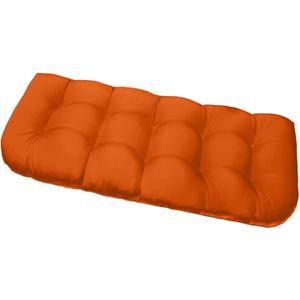 DANGHOOGY Outdoor Bench Cushions, Waterproof Patio Loveseat Cushions for Outdoor Furniture, Thick Love Seat Bench Cushions, 48" x 19" x 5", Orange