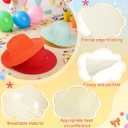 100 Pcs DIY Straw Hats Bulk, for Art Craft Party Supplies, Colorful, Adult