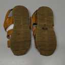 DADAWEN Boy's Girl's Leather Closed Toe Outdoor Sport Sandals (T2 Little Kid) (Yellow)