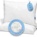 Casper Sleep Original Pillow 2-Pack, Standard Size Medium Soft Feel, Down-Alternative Fill, Supports Side, Back & Stomach Sleepers, Neck Pain Relief, Machine Washable