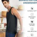 DAVID ARCHY Men's Tank Top Bamboo Rayon Undershirts Tank Shirt Moisture-Wicking A-Shirt for Men, 1 Pack (Medium)