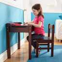 Melissa & Doug Wooden Lift-Top Desk & Chair - Espresso