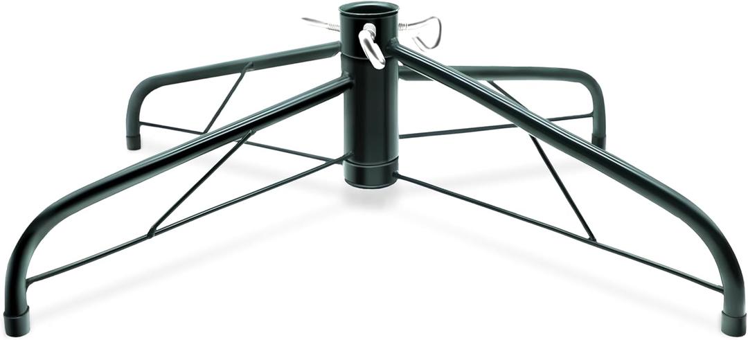 SYITCUN 20” Christmas Tree Stand for Artificial Trees, Foldable Metal Xmas Tree Stand, Replacement Fake Christmas Tree Holder Base for 4 ft to 7 ft Trees, Fits Tree Poles up to 1.25”