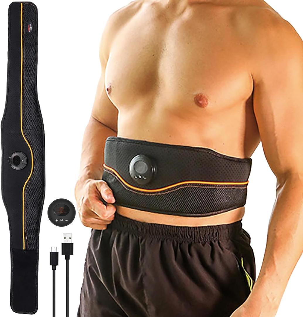 Abs Stimulator, Ab Stimulator Muscle Toner, Ab Machine Trainer for Home Office Gym, Fitness Training Workout Equipment for Men & Women