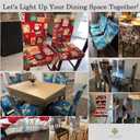 4 Pack Dining Room Chair Covers, Chair Covers for Dining Room Set of 4, Elastic Dining Chair Slipcovers, Dining Chair Slipcover, Kitchen Chair Protector Set of 4, Bohemian 2