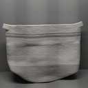 OIAHOMY 80L Laundry Basket, Laundry Hamper, Cotton Rope Storage Basket with Handles, Decorative Woven Basket for Living Room,Storage Baskets for Clothes, Blankets, and Toys -20''18'', White&Gray (Light Grey)