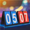 APORO Portable Table Top Scoreboard Flipper, Multi Sports Score Flip Scoreboard