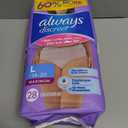 Always Discreet Adult Diapers for Women, Incontinence Underwear, Postpartum Essentials, Disposable Briefs, Max Absorbency, Bladder Leak Protection, Large, 28ct