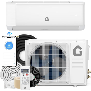 GarveeHome SEER 19 12000BTU 115V Mini Split Air Conditioner | Energy-Efficient Inverter AC System with Remote Control & Easy Installation Kit for Rooms Up to 750 Sq.Ft